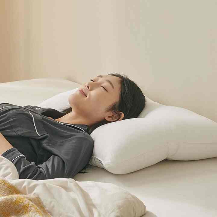 マイクロファイバー 頸椎サポート枕 2点セット［2サイズ］