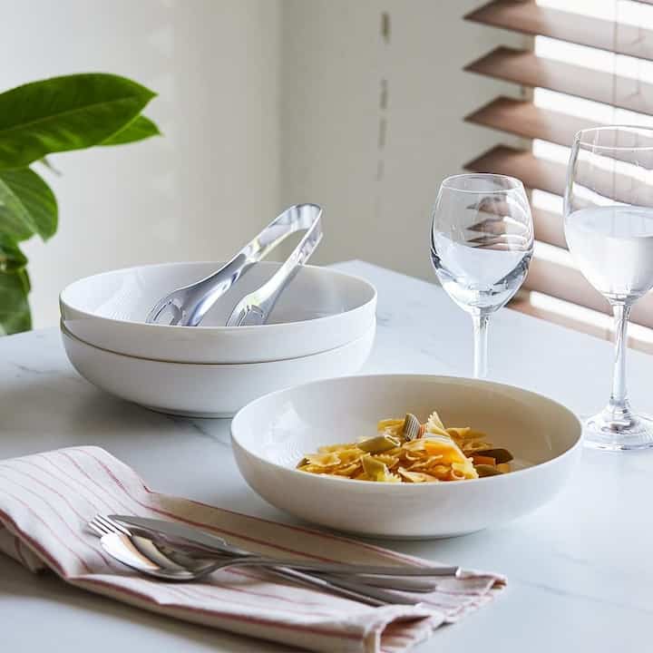 WOW パスタボウル 4Pセット アイボリー