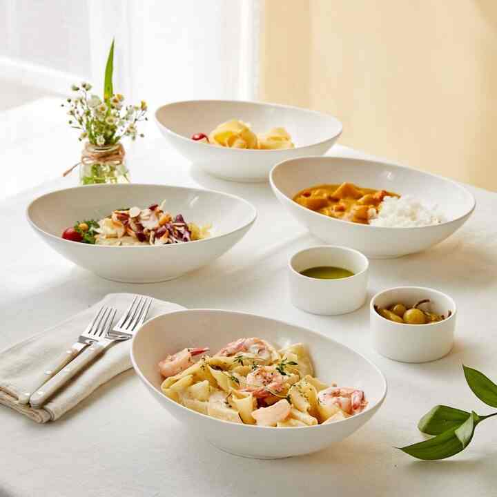 ON オーバルボウル 4P&ミニボウル 2Pセット