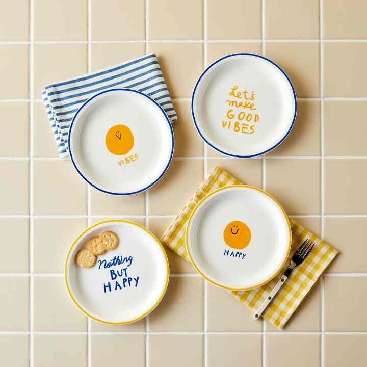 ON SMILE プレート 18cm 4Pセット