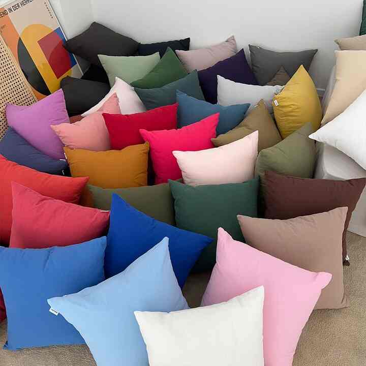 無地 クッションカバー[39色・3サイズ]