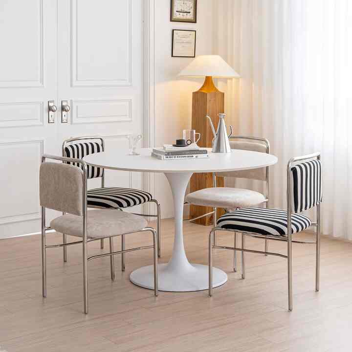 Lucy セラミック 円形テーブル［2色・3サイズ］