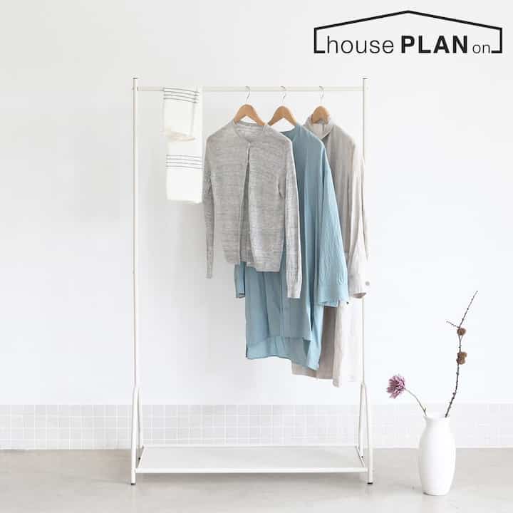 シンプルハンガーラック［2色・2サイズ］