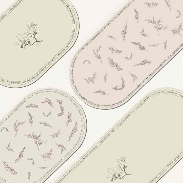 COZY GARDEN 珪藻土マット[2色・2サイズ]