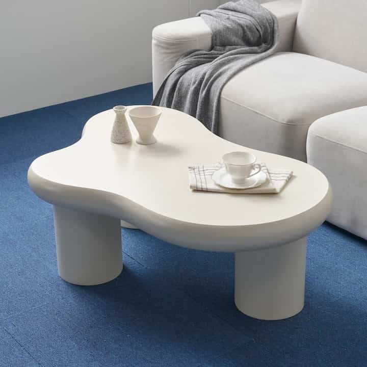 MAMONG テーブル クリームホワイト［2種・2サイズ］