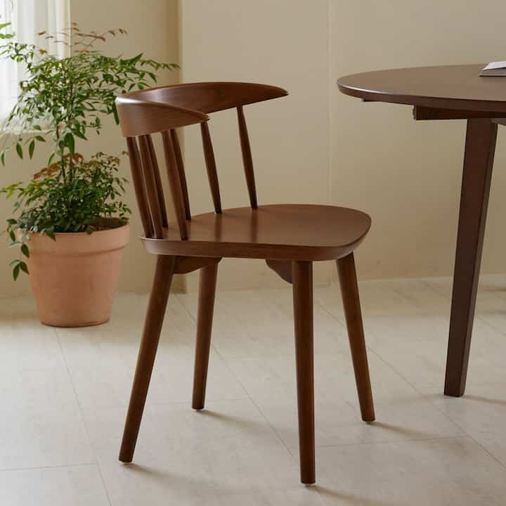 Anna ウッド ダイニングチェア［4色］