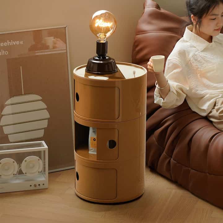 Orbit 円柱 キャビネット［5色・3サイズ］