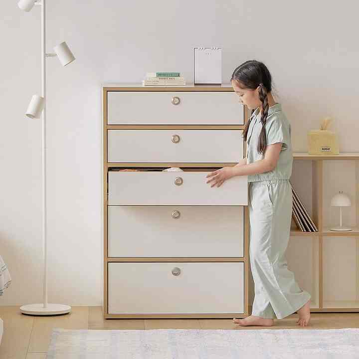 Growing fit 5段 チェスト［3色］