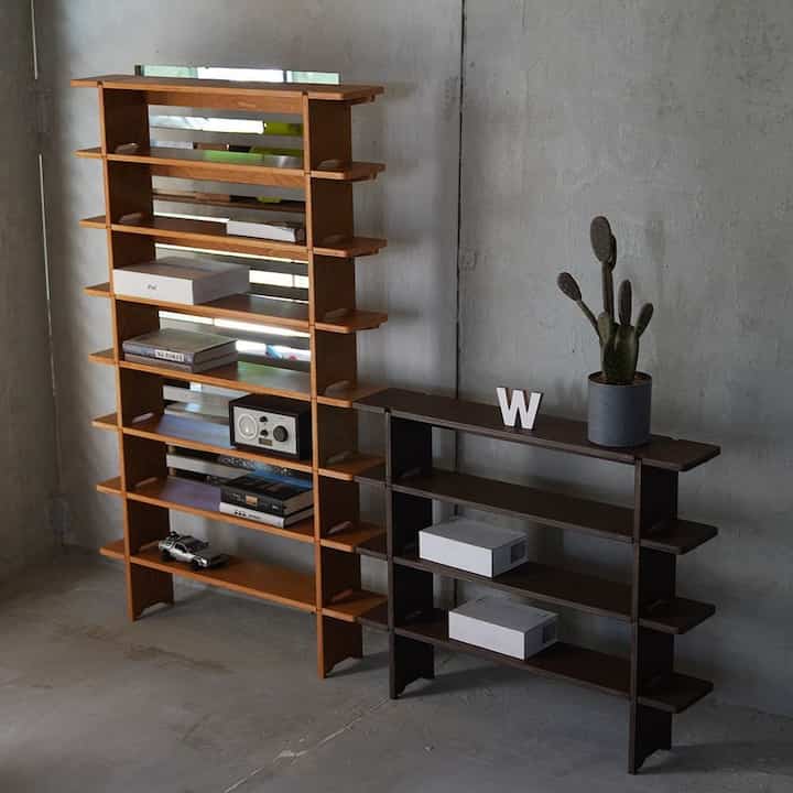 MINIMI モジュール シェルフ スリム［4色・4サイズ］