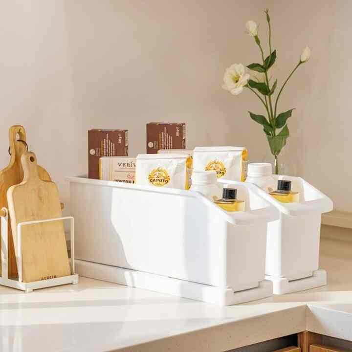 シンク下 スリムスライド収納 2点セット