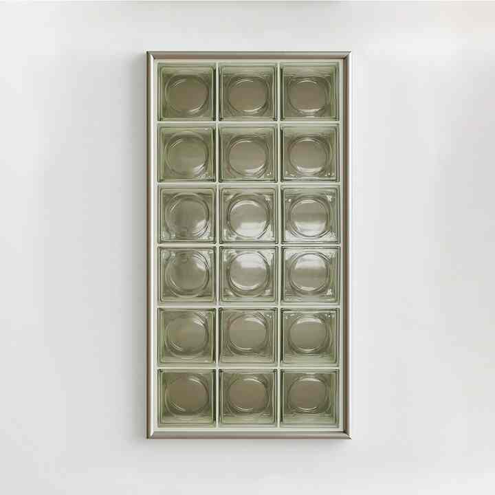 ポスター フレーム付き Glass Block Alpha Type 42x84.1cm［2色］