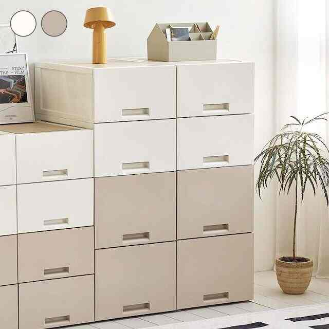 DAILY モジュール 1段 チェスト［2色・3サイズ］