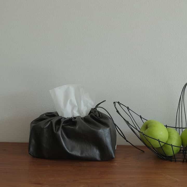 レザー ティッシュケース［4色］