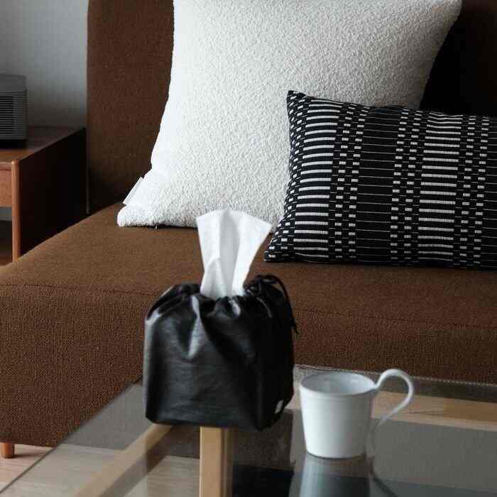 faux leather strap ティッシュケース[2色]