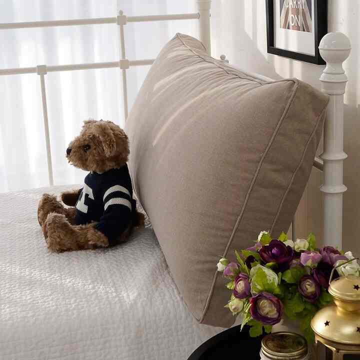 ベッドヘッドクッションカバー［4色・3サイズ］