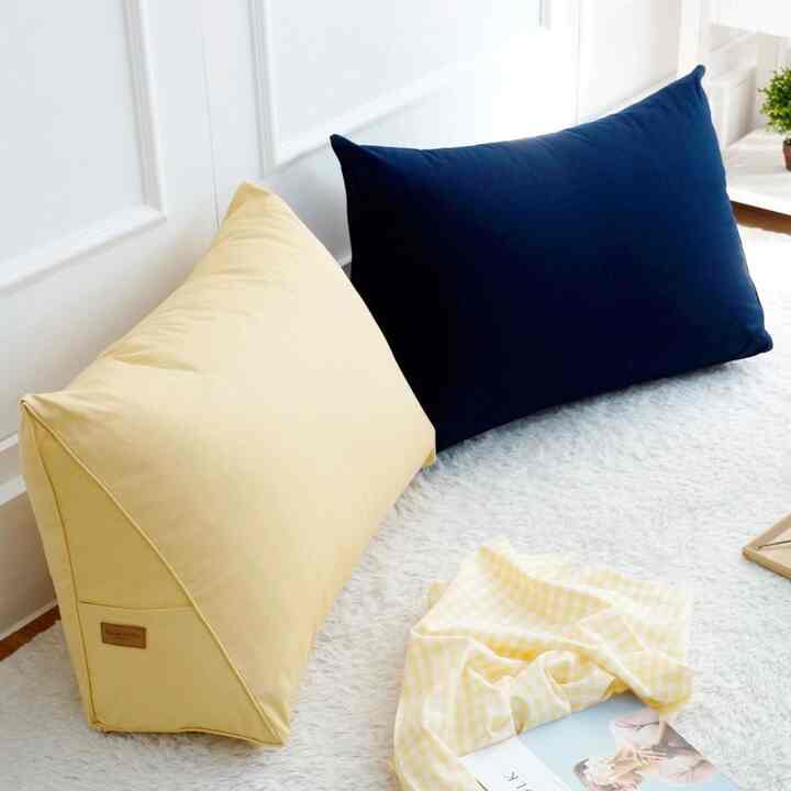 三角背もたれクッション 2点セット［8色］