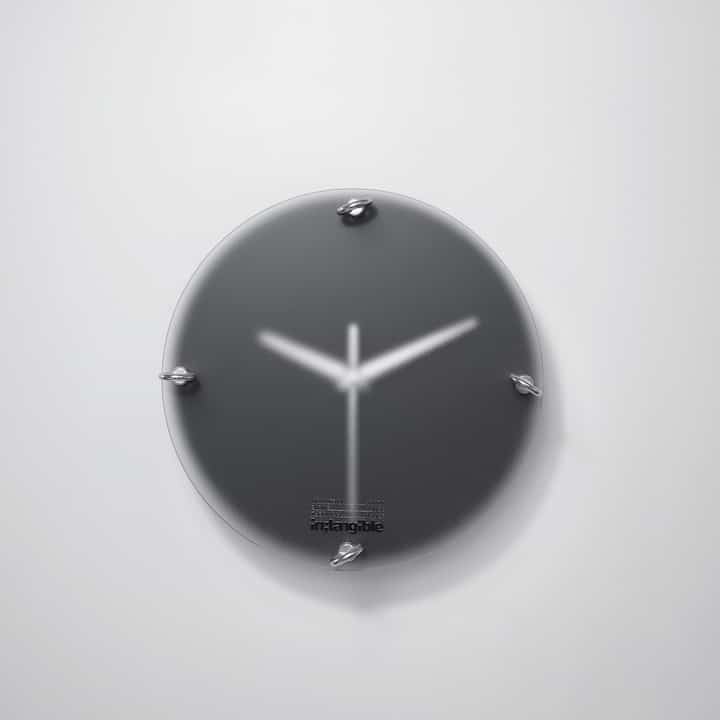 evoke time;obscure wall 壁掛け時計［2色］