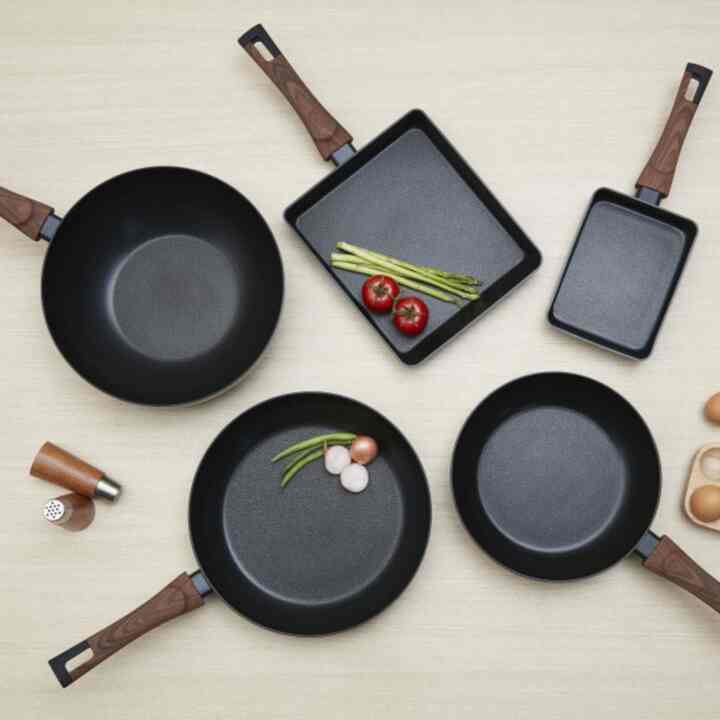 カリノ IH対応フライパン&鍋 2点セット[17種]