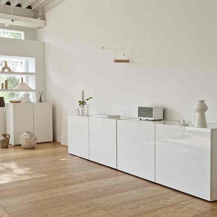 Kinpo ミニマル リビングボード 120cm［3色］