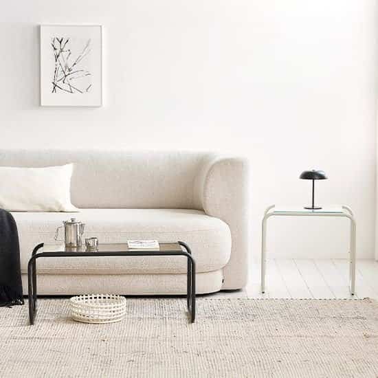 CLARO ガラス ローテーブル［3色・2サイズ］