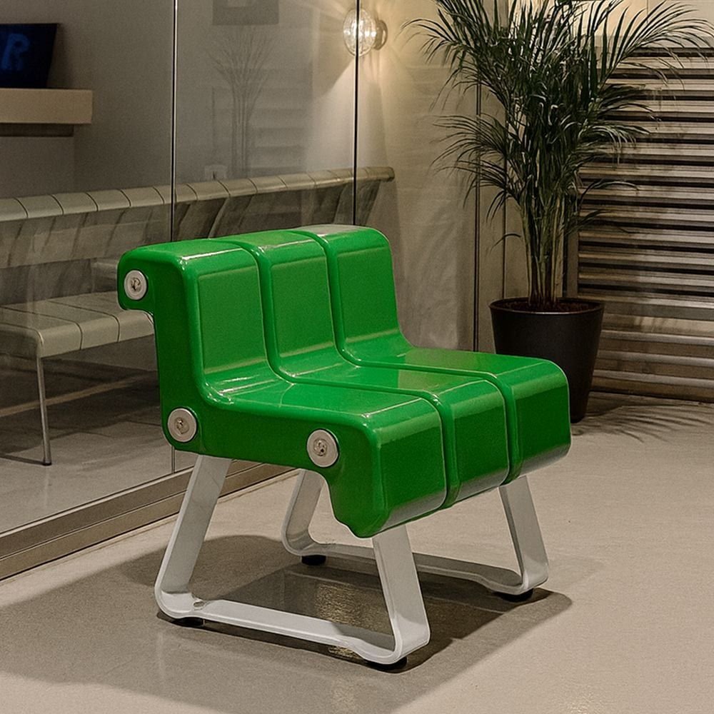 ABFURNITURE czerny レトロ ヴィンテージ 1人掛けベンチ ［8色