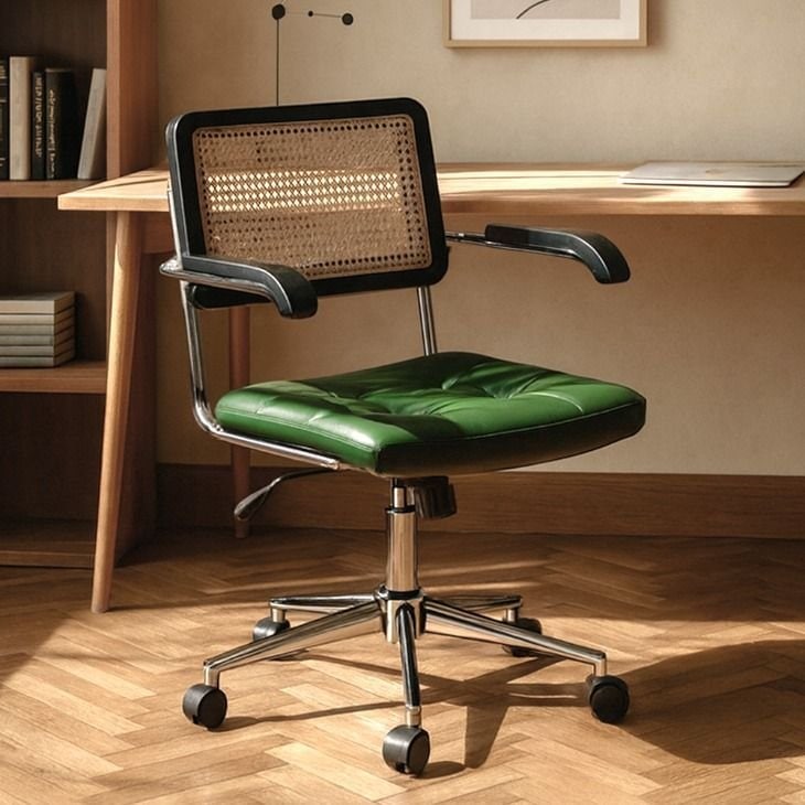 モダン ラタン オフィスチェア ABFURNITURE LEO ラタン オフィスチェア［3色］ ベージュ ブラック