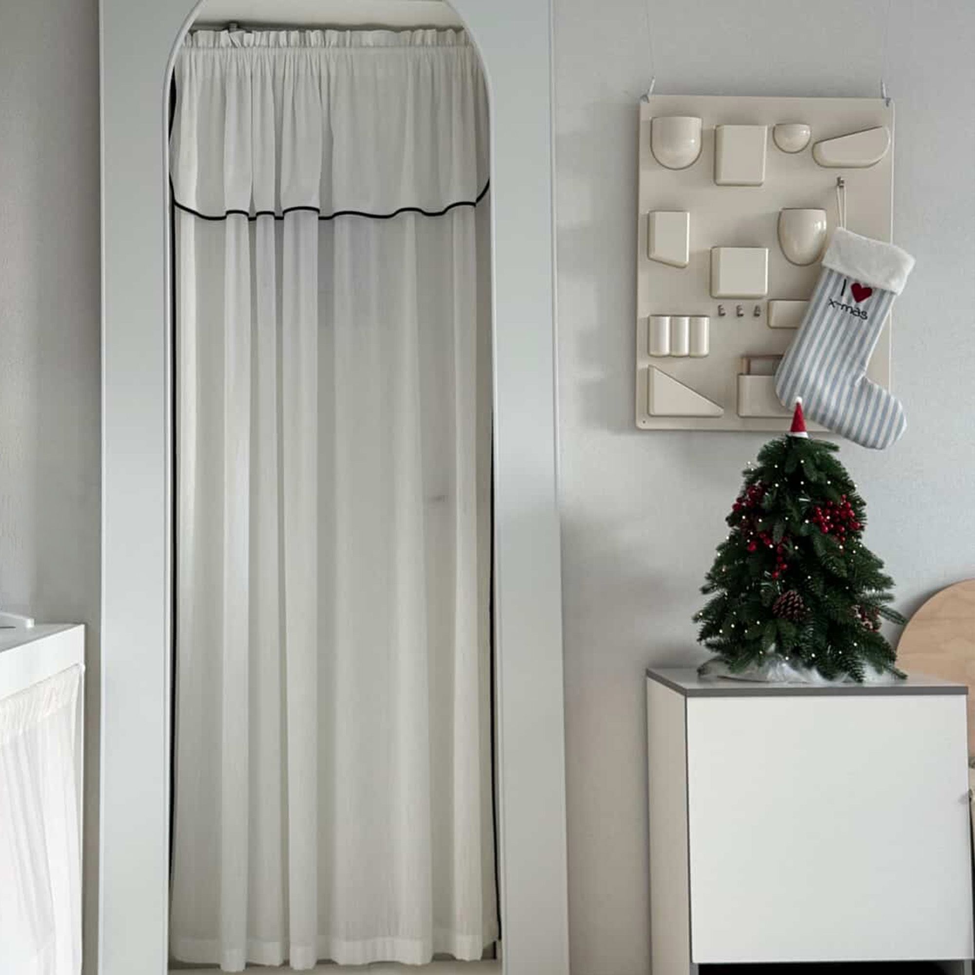 STYLING HOME Maison Roco レイヤードシフォンカーテン［2サイズ