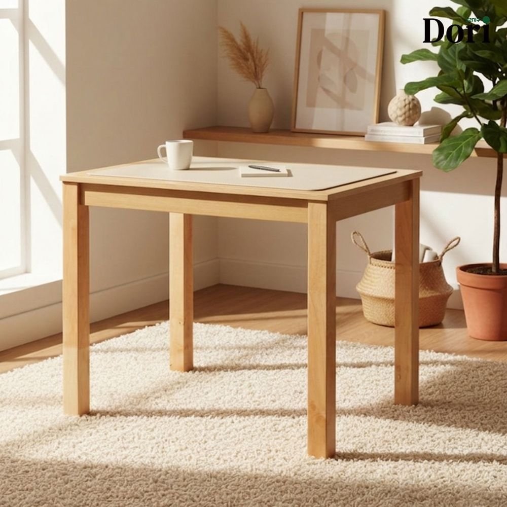Dori furniture KEVIN 2人用 木製ダイニングテーブル［4色］ ダーク