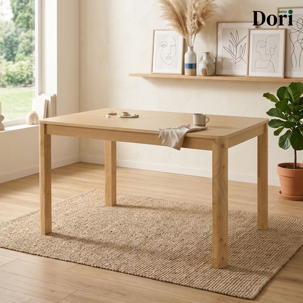 Dori furniture KEVIN 2人用 木製ダイニングテーブル［4色］ ダーク
