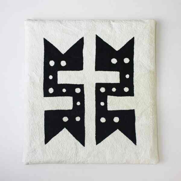 和紙角座［デザイン３ 白地］