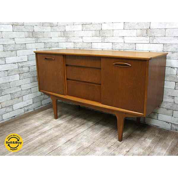 チーク材 サイドボード コンパクトサイズ128cm