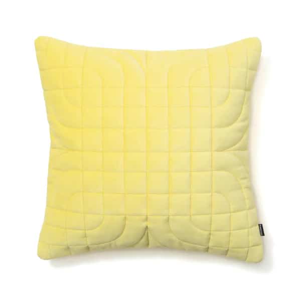ベルベットキルト クッションカバー 450×450 イエロー（G-117）