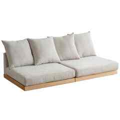 3人掛け カバーリング フロアソファ［5色・2種］