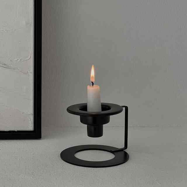 black アイアン キャンドルスタンド