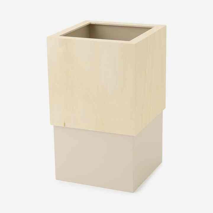 W CUBE DUST BOX ナチュラル × ライトベージュ
