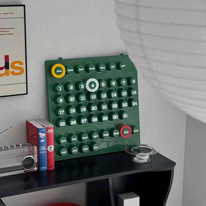 The Ring-A-Date perpetual calendar ウォールパネルカレンダー［2色］