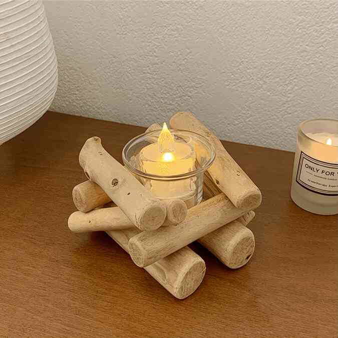 ヴィンテージ漂流木キャンドルホルダー