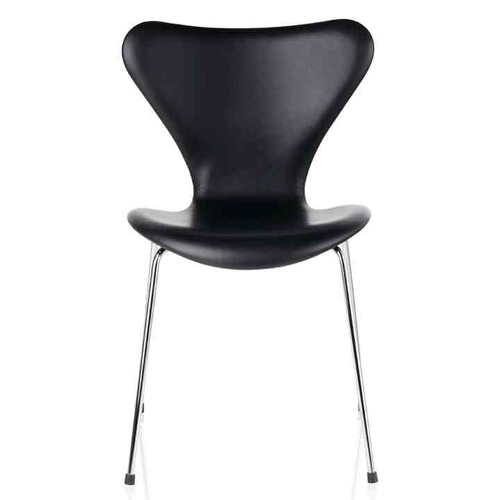 セブンチェア 3107 / フルパディング エッセンシャルレザーブラック / クローム脚