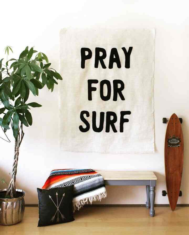 PRAY FOR SURF Wall Mural banner 