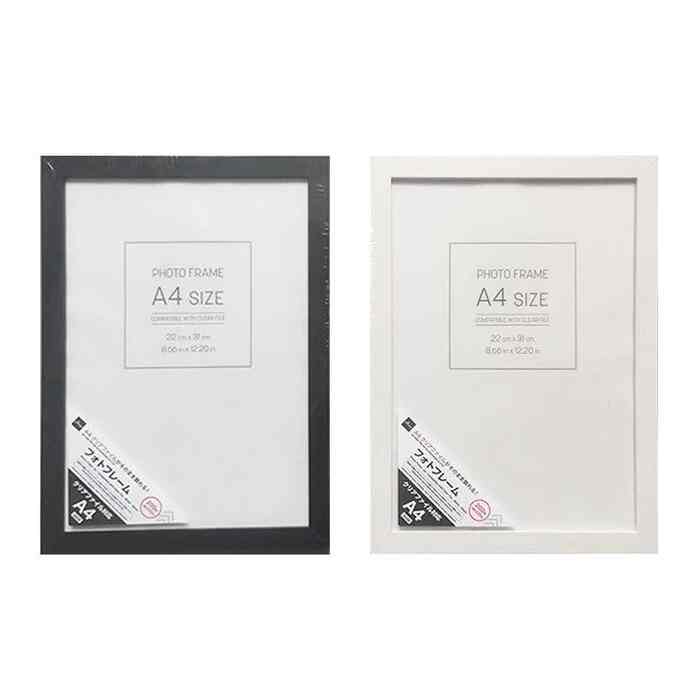 フォトフレーム（Ａ４、クリアファイル対応、白・黒）