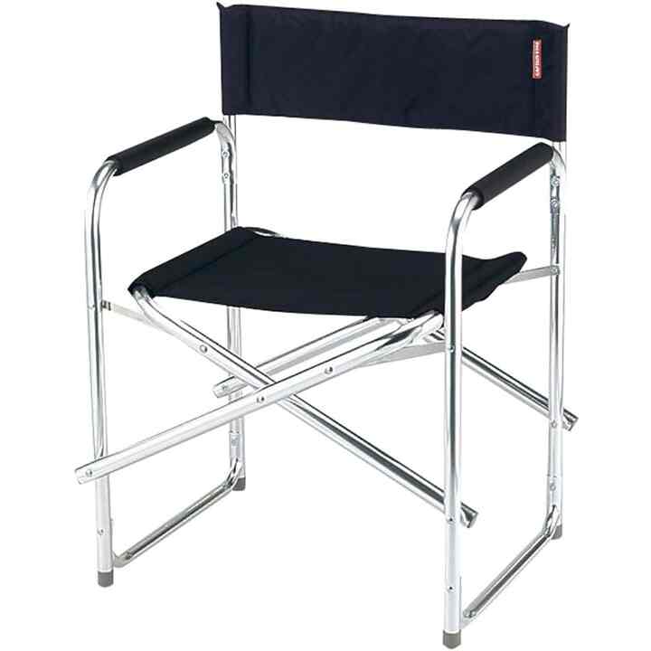 グラシア アルミディレクター チェア ブラック M-3802