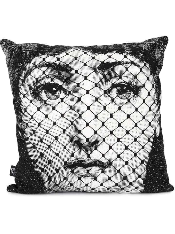 Burlesque photograph-print pillow