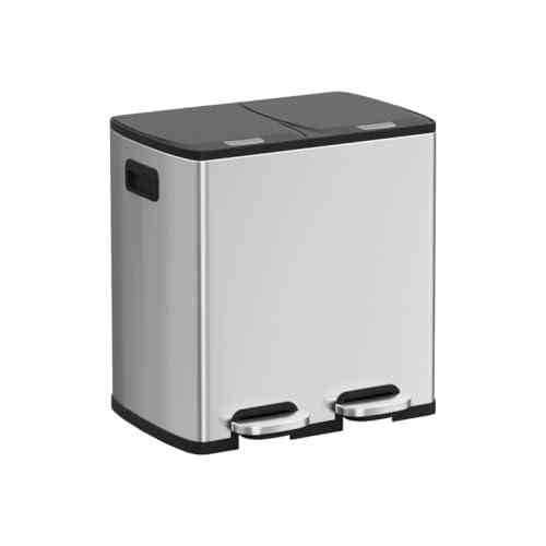 ゴミ箱 ふた付き 分別 2×20L（ゴミ袋付き）