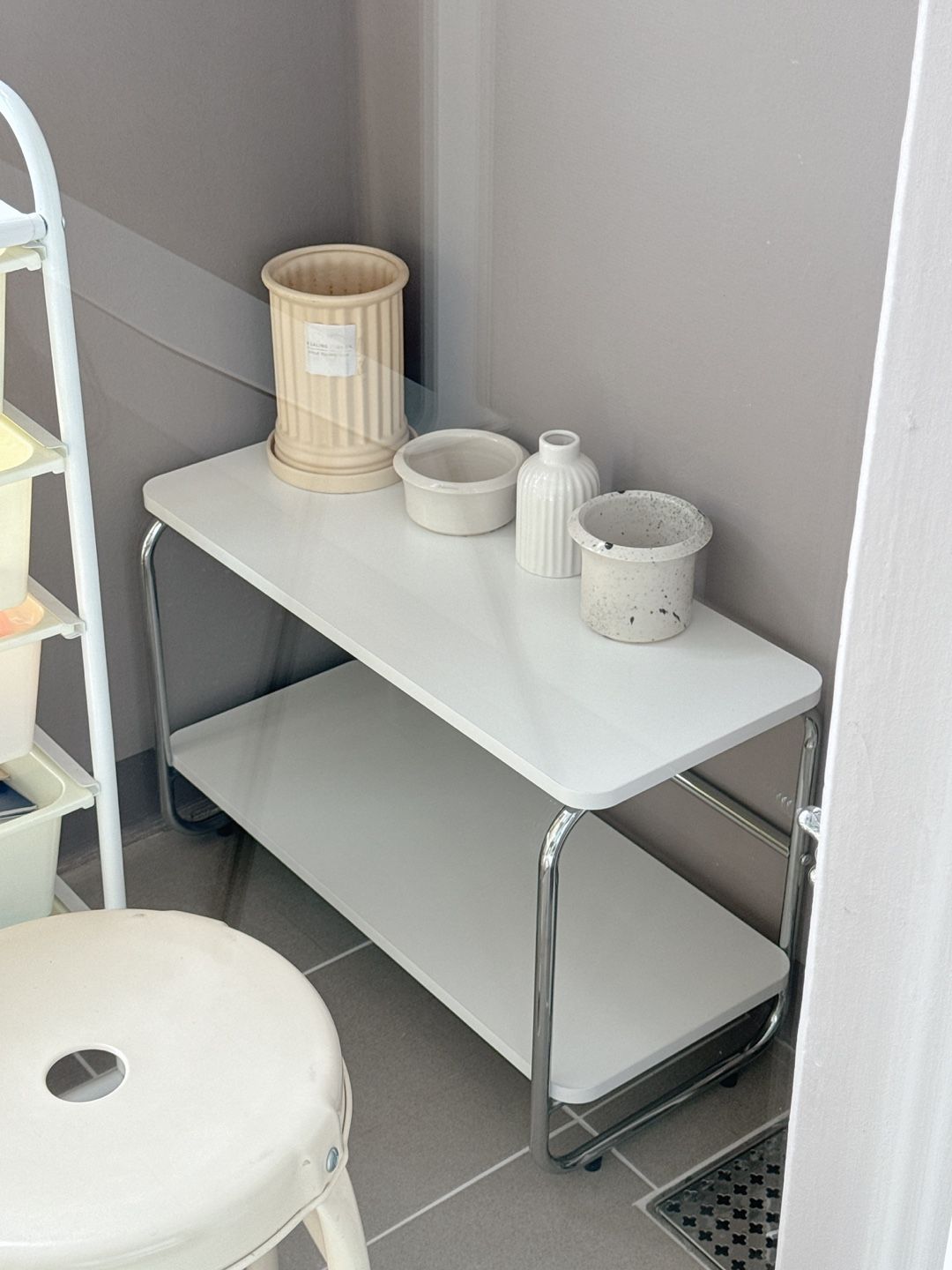 Mid-Century Wood & Chrome Shelf user photo