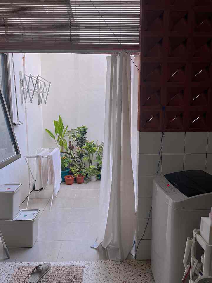 Pov : cuci baju sambil memandangi hijau-hijau di area belakang rumah 🪴

#tinyhouse
#exterior
#aesthetichomedecor
#homedecoration
#plantsparent
#livewithplants
#servicearea