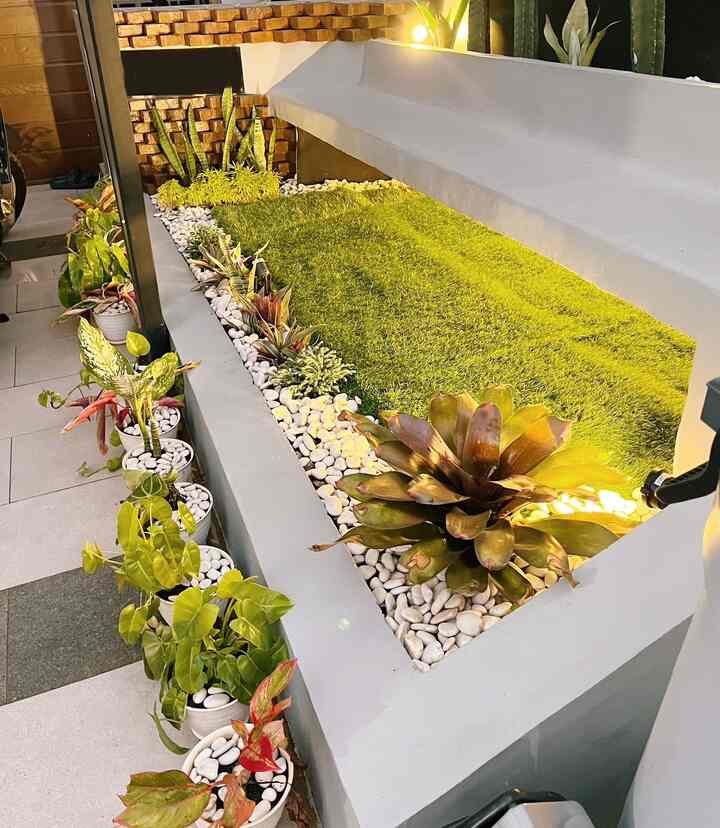 ✨MINI GARDEN✨
Hasil renovasi taman ukuran 1x2 meter buat sekedar ngopi cantik atau tempat main sore2 sama anak2 didepan rumah 🥹 
Karena ga punya taman didalam rumah, alhasil memanfaatkan tanah kecil didepan rumah untuk di renovasi dan jadi ada tempat duduk yg bisa buat nerima tamu juga. Ada yg tertarik mau renov juga 😉😉?
#garden #terasrumah #minigarden #drygarden #rumahminimalis #landscape #tropical #tanamanhias 