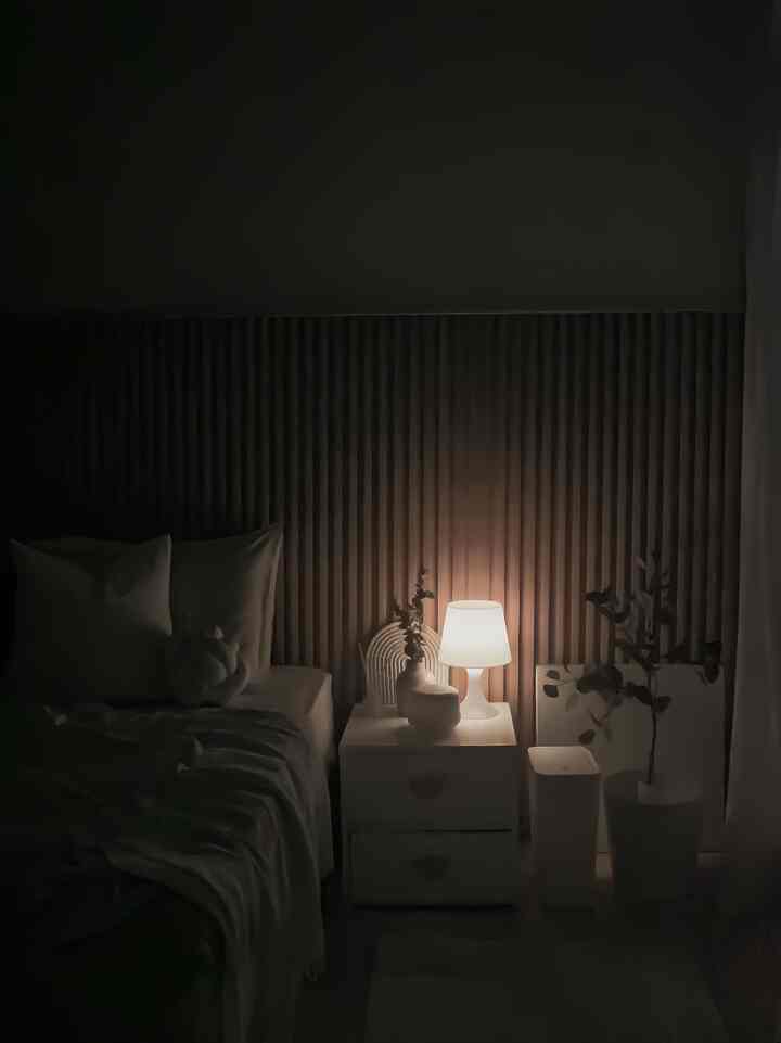 Disini saya menggunakan lampu yang diletakkan diatas bedside table untuk mempercantik suasana kamar tidur di malam hari. Saya memakai lampu berwarna warm white agar menciptakan suasana yang hangat dan nyaman 🤍

#NightVibe
#LightingIdeas
#LightingInspirations