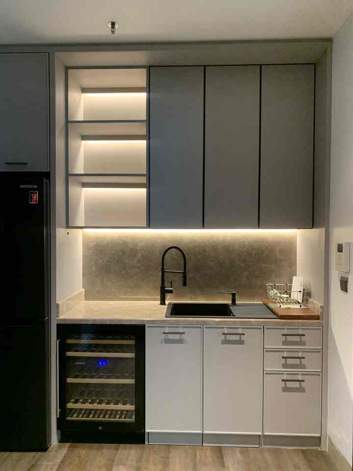 Renovasi Pantry Apartemen #pantry #apartment #renovation #interior #design #interiordesign #modern #simple
