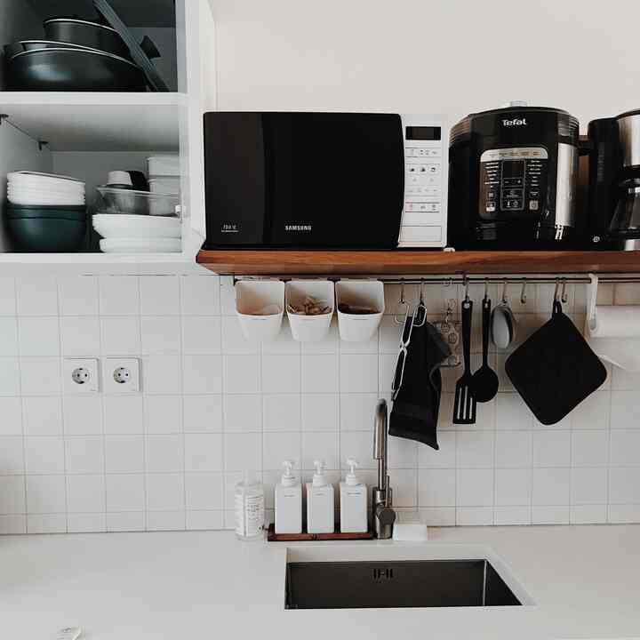 When designing our kitchen, the first thing we thought about was how cooking/eating utensils would have their own storage space. So that the kitchen can look neat and easy to clean.

The choice of white in our kitchen is because we are trying and are still learning to live consciously with enough things and really want to have a clean kitchen.

#mydreamkitchen #kitchenideas #kitcheninspiration #simplekitchen #kitchendecor