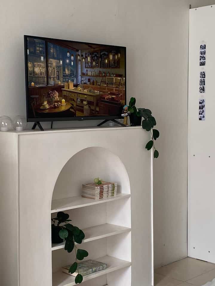 perpaduan putih dan hijau ☘️
#tangsel #bedroom #minimalist #koreanstyle #inspirasidecor